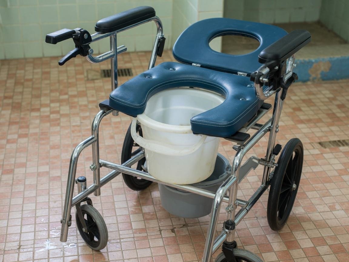 Commode wheelchair with toilet seat and removable pail for sale in Nairobi