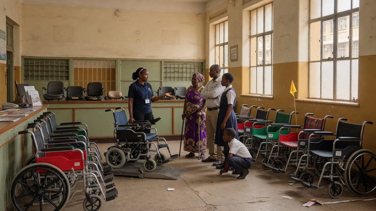 Wheelchairs Kenya Ltd showroom, Post Office Building, 4th Floor, Ronald Ngala Street, Nairobi CBD